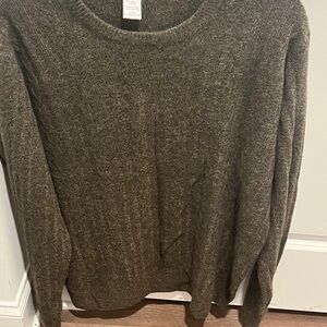 Geoffrey Beene Men's Charcoal Crewneck Sweater